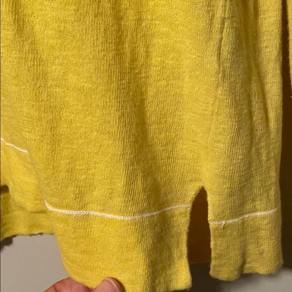 Le 31 V neck yellow long sleeves shirt - Picture 4 of 5